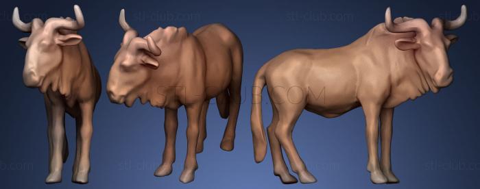 3D model Wildebeest 2 (STL)